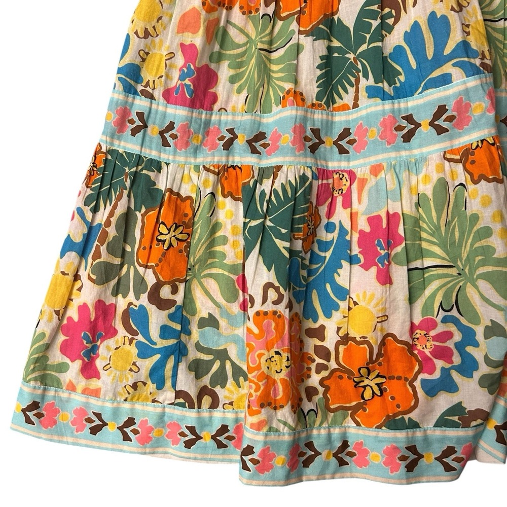 Beach Riot Girls Floral Maxi Dress in White, Green, Blue, Pink, Yellow, Orange - Picture 3 of 9